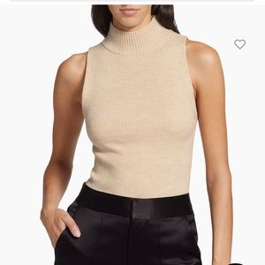 Alice + Olivia Darcey Sleeveless Wool-Blend Top